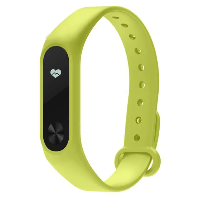 1 шт. Xiaomi mi ремешок 2 наручный ремень силиконовый цветной браслет для mi band 2 умный Браслет для Xiao mi Band 2 аксессуары - Цвет: Зеленый