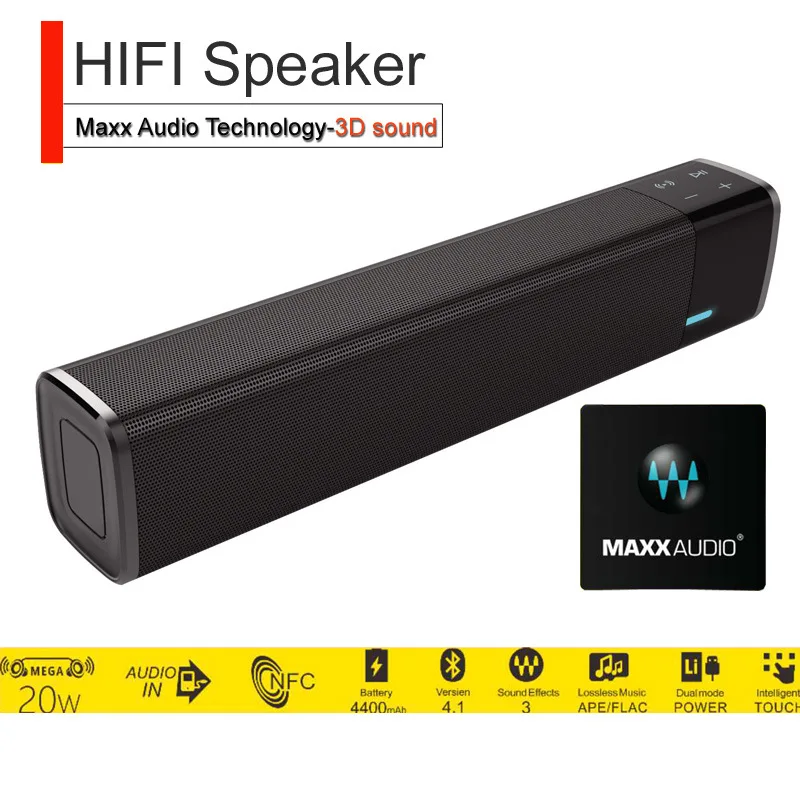 Big Power 20w Portable Wireless Bluetooth Speaker Soundbar Super Bass Stereo Loudspeaker with Touch NFC Speakers for Phone TV (15)