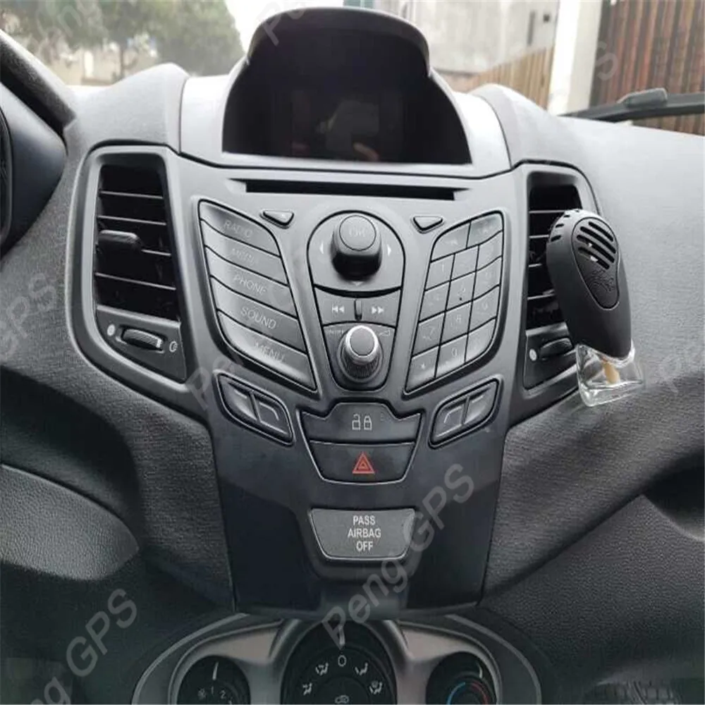 Sale 2 Din Stereo Android 9.0 Syetem for Ford Fiesta 2013-2016 GPS Navigation CD DVD Player 1024*600 Bluetooth 8" IPS Screen Headunit 5