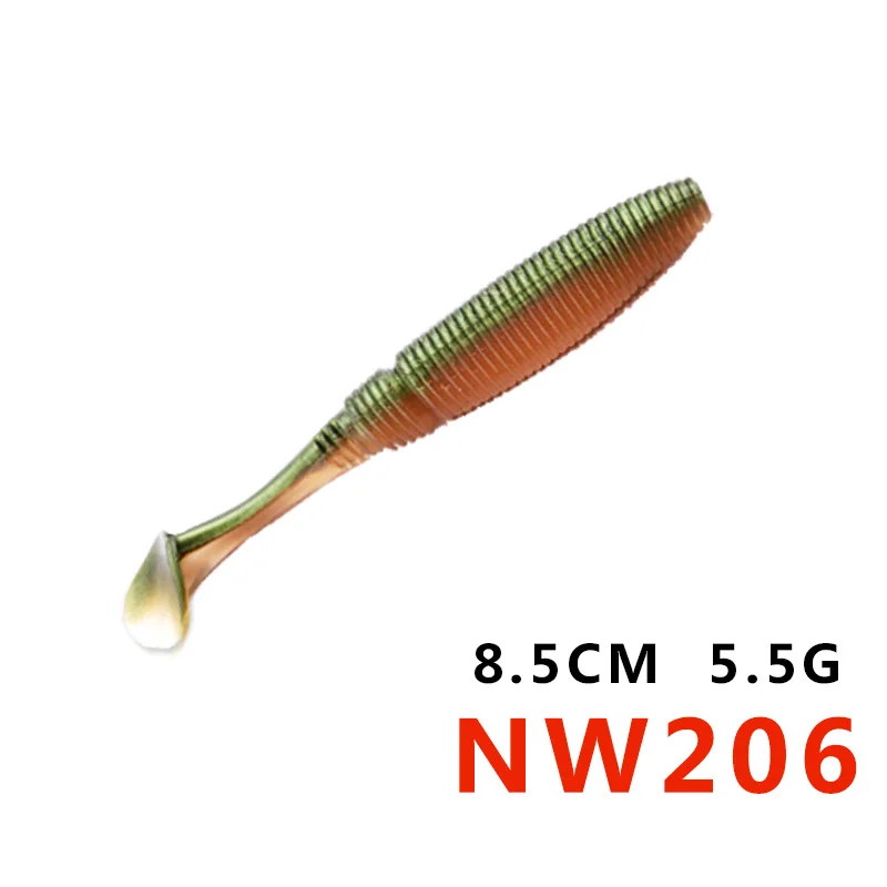 Noeby бренд SW5019S 8,5 см 10 см товар мягкие пластиковые приманки Искусственные lurefor для рыбалки от hunthouse - Цвет: NW206