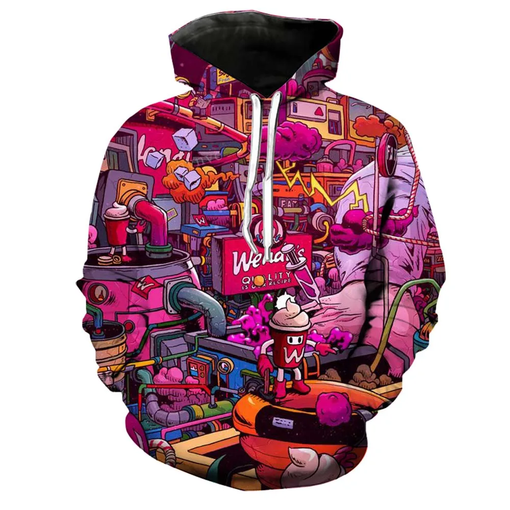 3D Sweatshirts Mens Brand Hoodies Man Hip Hop Hoodie Male Tracksuits Punk Style Korean Ulzzang Clothes Harajuku Boys Tops Hodies