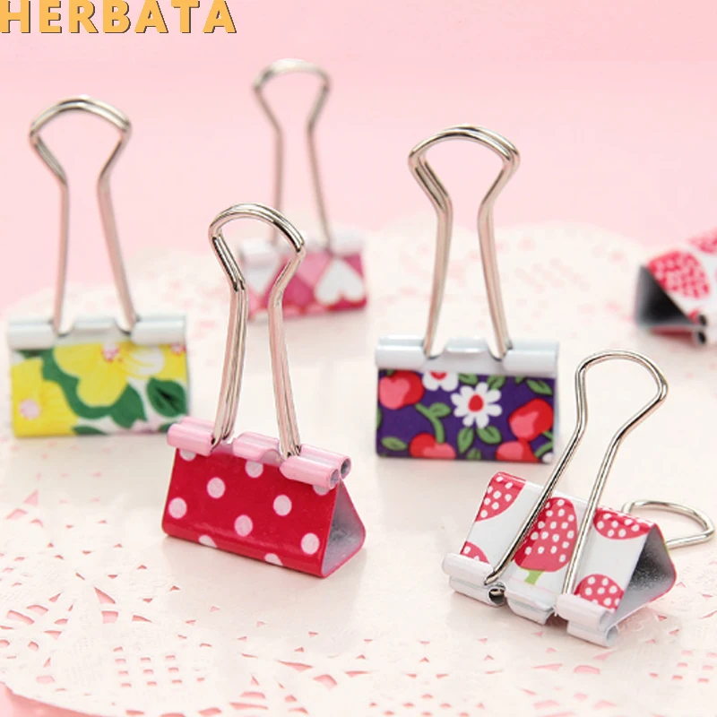 Зажимы для макияжа фруктового цвета 4 шт./лот 19 мм|purse designer|supply schoolsupply metal |