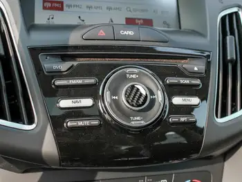 

For Ford Focus 2018 Real Carbon Fiber 1PC Car Engine Start Stop Ignition Key Ring Switch Cover Trims Car Styling Accessories