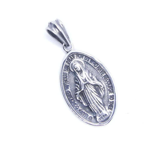 

God Madonna Pendant 316L Stainless Steel Cool Silver Cool Jesus Pendant