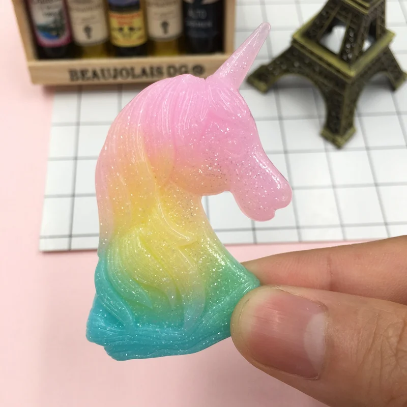 

Free Shipping!! Resin Kawaii Hot Selling Big Rainbow Unicorn, for Jewelry Accessory, Hair Bow Center Scrapbooking, DIY (42*57mm)
