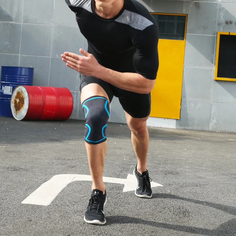 Protector de la rodilla rodilleras baloncesto rodilleras transpirable aliviar la artritis baloncesto Vollball gimnasio deportes al aire libre rodillera guardia Protector de la rodilla rodilleras baloncesto rodilleras transpirable aliviar la artritis baloncesto Vollball gimnasio deportes al aire libre rodillera guardia