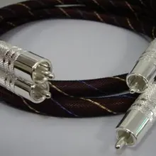 Серебряный ламповый усилитель Interconnect CD RCA кабель 10 пар
