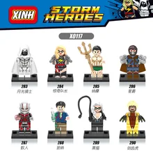 80 шт. x0117 Super Heroes Звездный лорд лунный рыцарь Халк баннер здания Конструкторы кирпич действий DIY Игрушки для маленьких детей