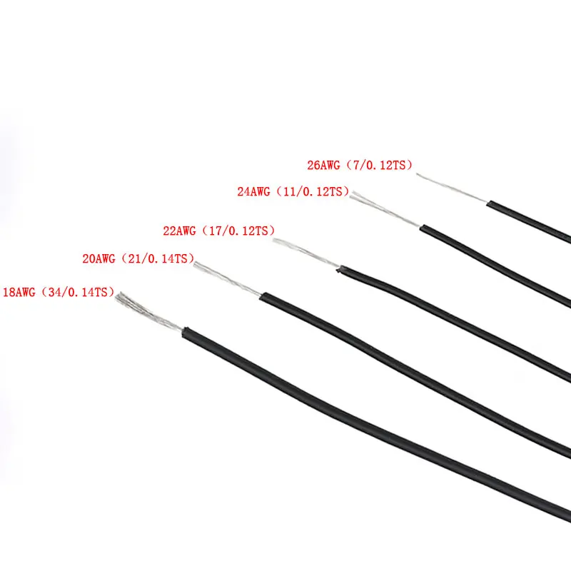  1pin Flexible Stranded 10 metres UL Wire 18 Gauge AWG 8 Colors Kit PVC Wires Electric cableLED cabl