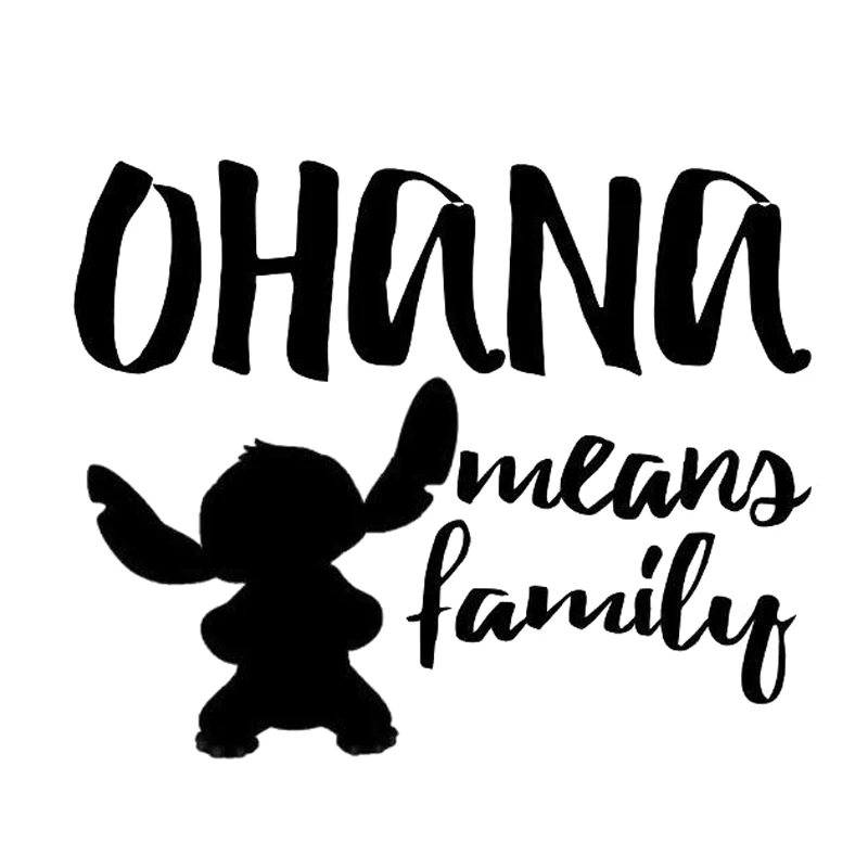 Download 18cm*14.5cm OHANA Means Family Car Sticker Motorcycle Vinyl Decal S4 0113-in Car Stickers from ...