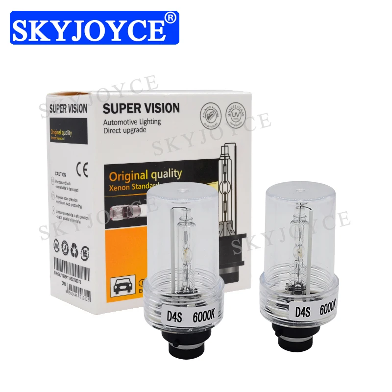 SKYJOYCE 35W 6000K D2S D4S HID лампочки 4300K 5000K 8000K металлический коготь 55W D2R D4R Автомобильные