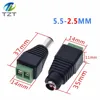 1pack 5.5MM x 2.1MM / 2.5MM Female Male DC Power Plug Adapter for 5050 3528 5060 Single Color LED Strip and CCTV Cameras ► Photo 3/6