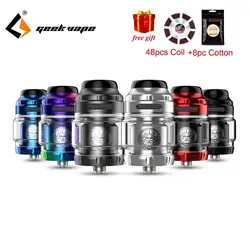 Бесплатные подарки! Оригинальный GeekVape Zeus X RTA 4,5 ml/2 мл Танк с легко одной/двойной катушки построить корпус электронная сигарета бак