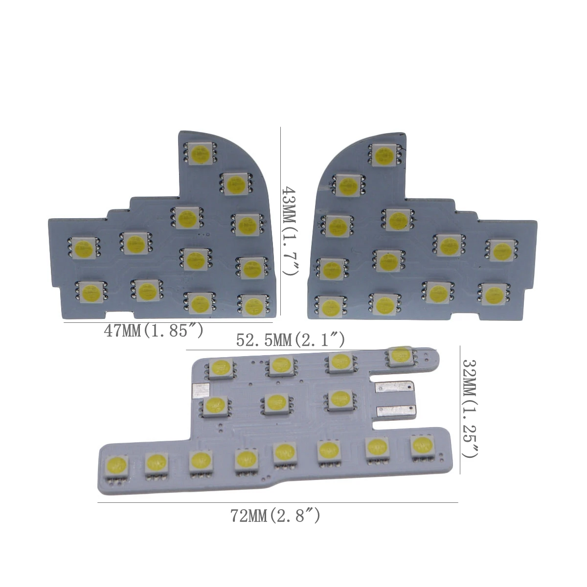 Eonstime 3 шт. для Honda CRV- XR-V XRV CIVIC SMD СВЕТОДИОДНЫЙ купольная карта для чтения, Купольные лампы, внутренний светодиодный светильник 6000K 12V