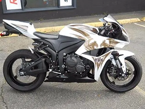 

Black White Phoenix Complete Motocycle Injection Fairing Kit for 2007-2008 Honda CBR 600 RR CBR600RR Injection Molding Bodywork
