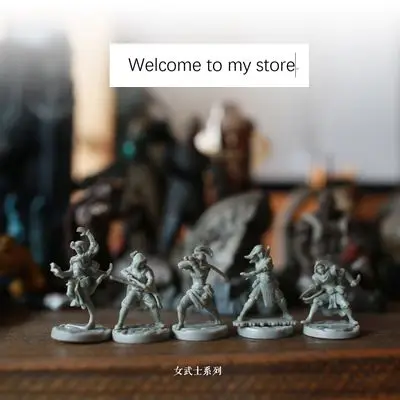 

pvc figure Female warrior 5pcs/set