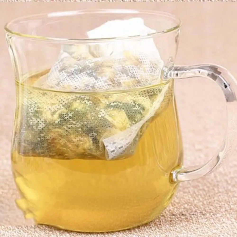 Пакетики для чая 100 шт./лот(5*7 6*8 7*9 8*10 9*10 см) Пустые пакетики для чая с нитью Heal Seal фильтровальная бумага для травяной листовой чай