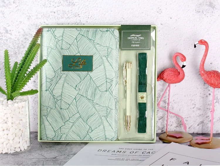 Artigos de Papelaria Titular do Negócio Nunca Plantas Série Notebook Conjunto Professor Presente Acessórios Caneta Escritório & Escola Suprimentos 13 Nunca plantas série notebook conjunto professor presente