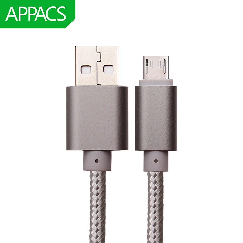 APPACS المصغّر USB كابل سريع شحن الهاتف المحمول Andriod مهائي كابلات 5V2A 1 m 2 m 3 m USB بيانات كابل الشاحن ل سامسونج HTC LG