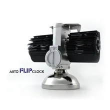 Black Retro Flip Down font b Clock b font Internal Gear Operated Flip Home font b