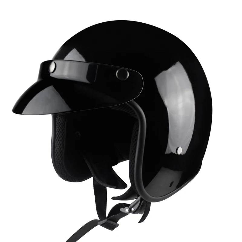 Полуоткрытые мотоциклетные шлемы ABS Moto винтажные мотоциклетные Кафе Racer защитные Шлемы Casco для шлема - Цвет: b3