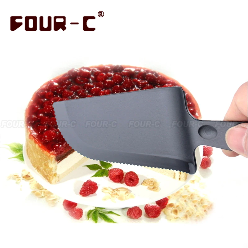 one piece Solid serrated plastic cake knife bread knife special knife