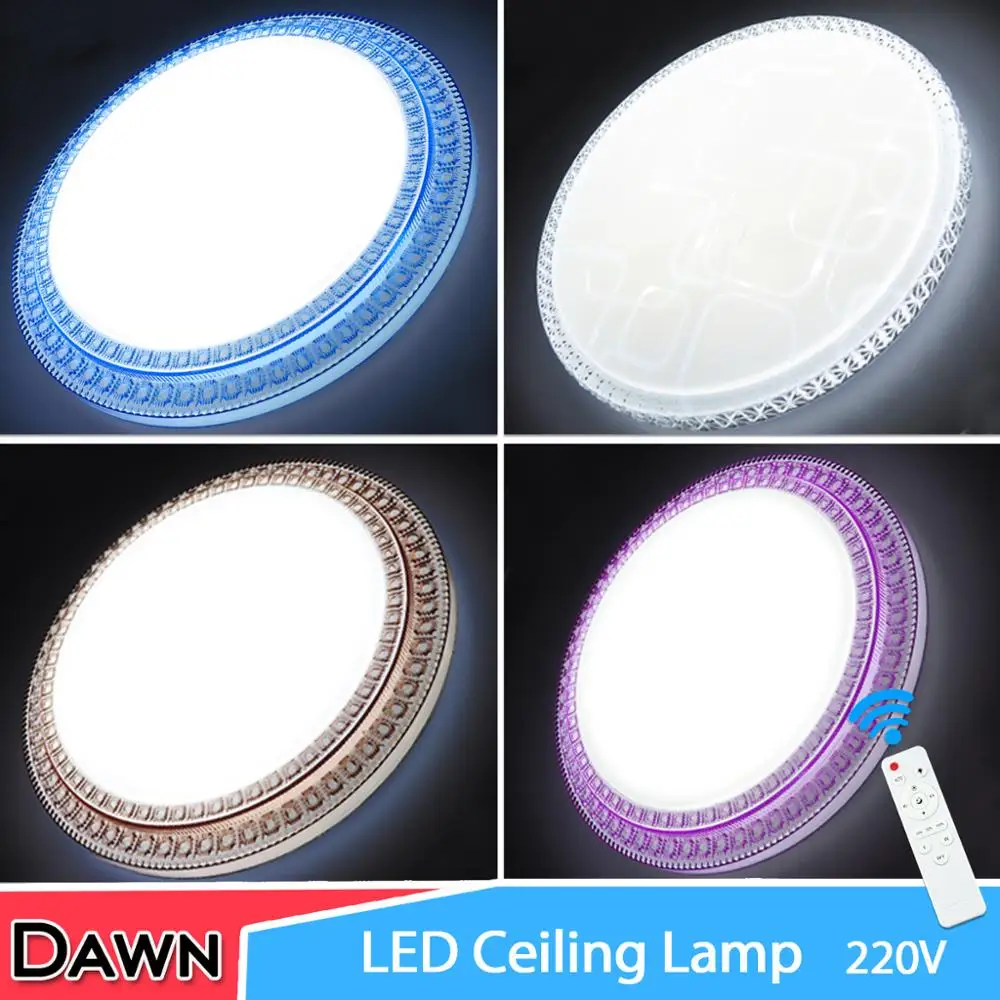 

LED Ceiling Light 48W 36W 24W 18W ceiling light Surface Mounted AC220V 240V Remote Control Modern Ceiling Lamp For Home Light