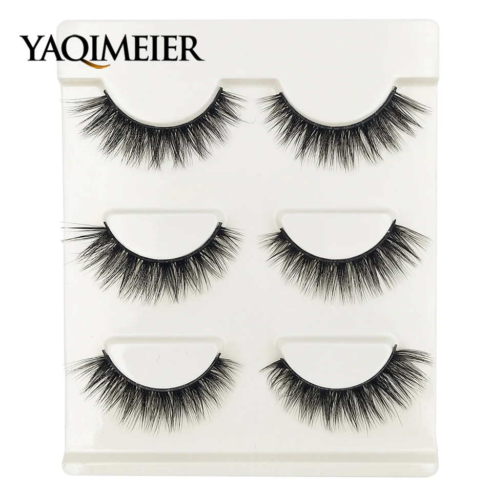 Buy YAQIMEIER 3d Silk Eyelashes Crisscross Handmade