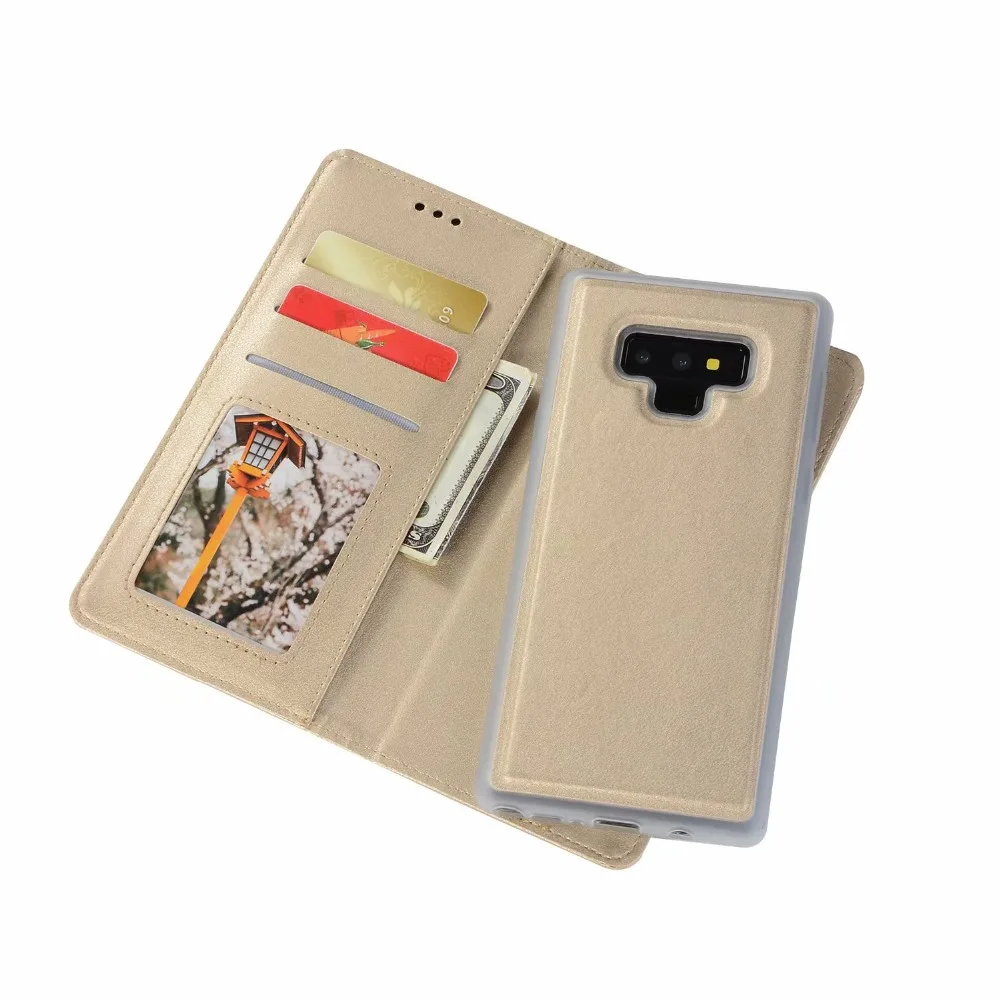 Магнитный кожаный чехол кошелек для Samsung S20S10 S9 S8 Plus S7 NOTE 20 10 9 8 телефона съемный