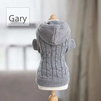 

Self-Warmming Pet Winter Clothes European Classical Pet Sweater hoodie Unisex Designer Dog Sweater with Classic Aran Knit Coat