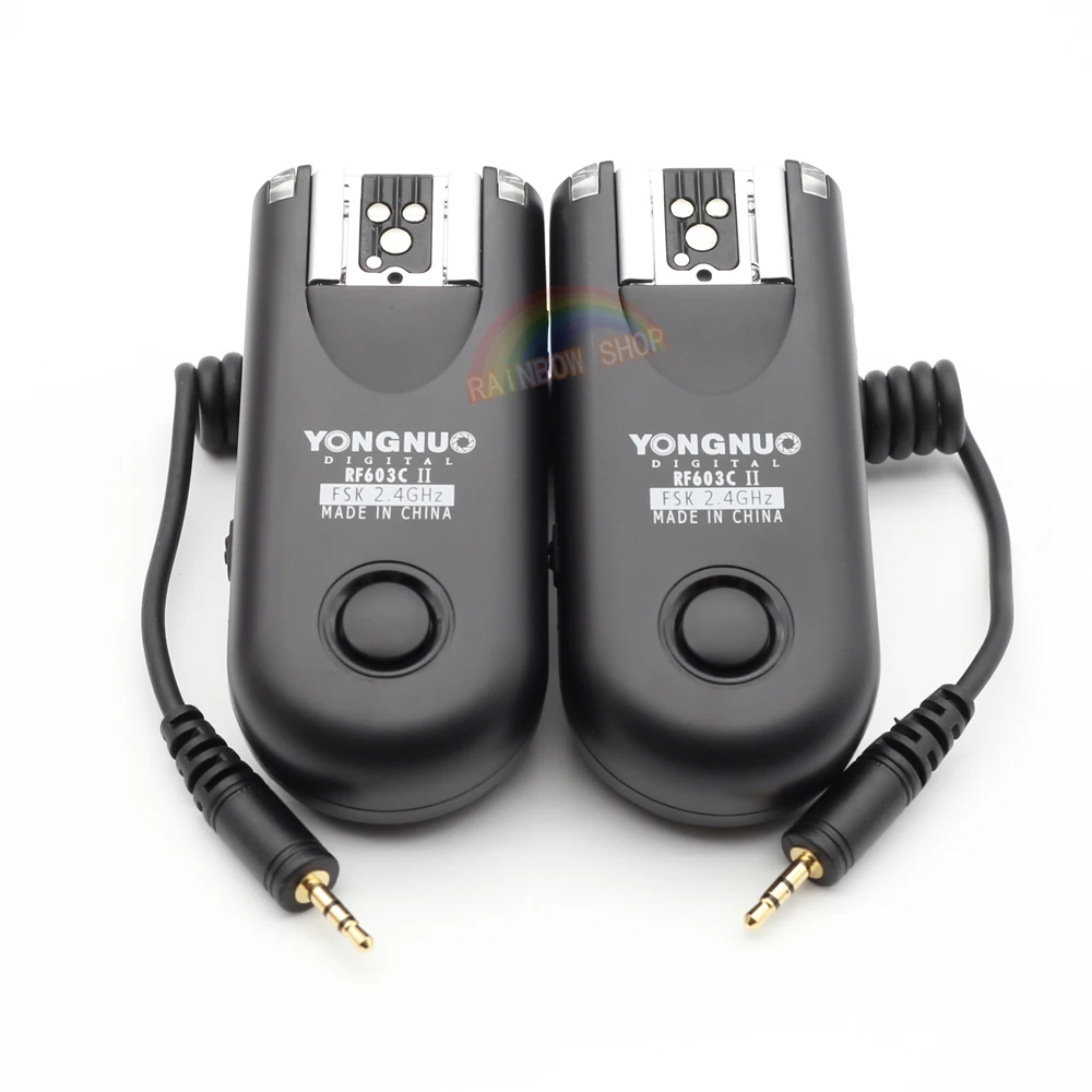 

YONGNUO RF603II C1 Trigger RF-603C1 RF603 C1 II Wireless Flash Triggers 2 Transceivers for Canon 5D Mark II III 6D 70D 700D 600D