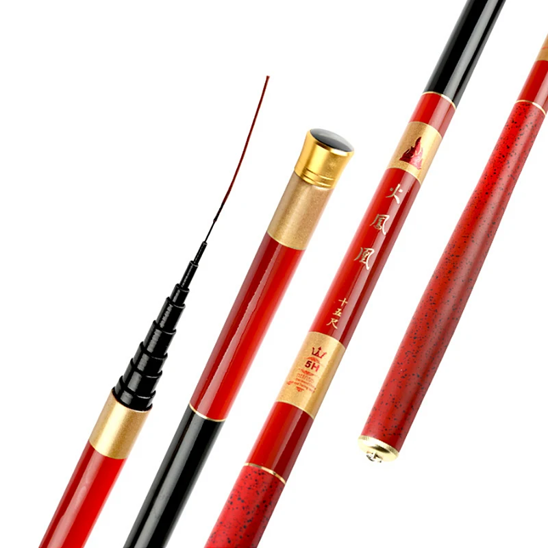 

Fishing Rod 3.6-7.2M 2/8 Power Hard Carbon Fiber Telescopic Fishing Rods for Stream Carp Fishing