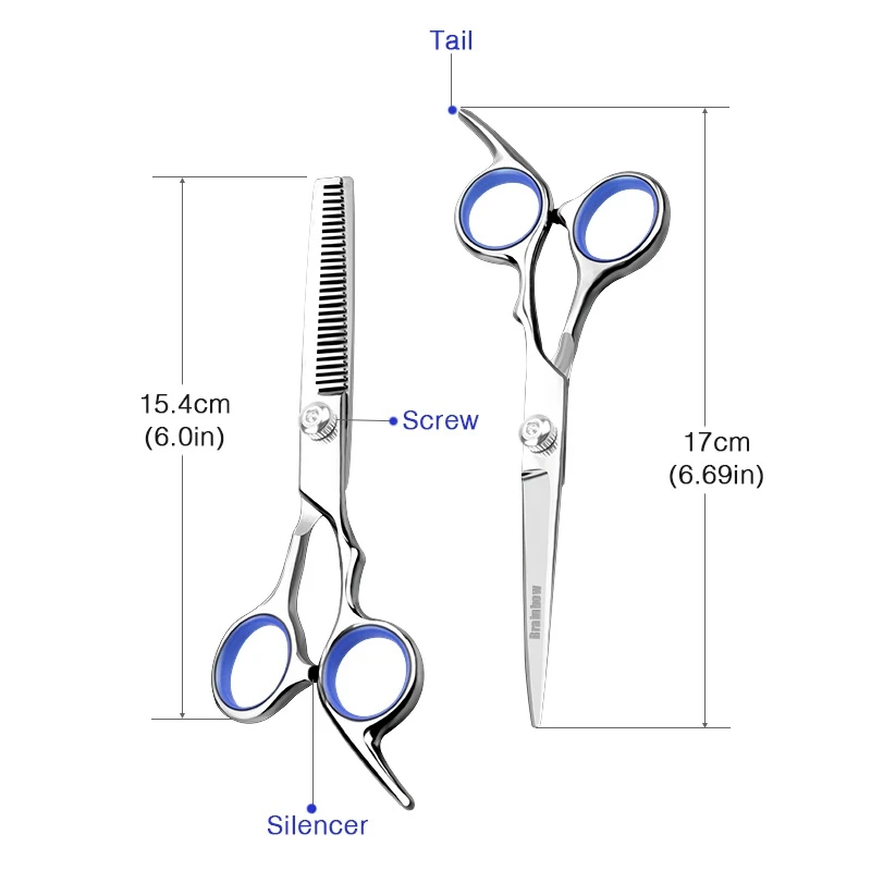 Брэйнбоу 6''Hair ножницы Нержавеющая сталь Парикмахерская для дома и Семья для резки Истончение Scissor Стрижка волос Инструменты для укладки