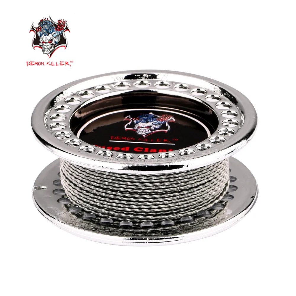 Электронная сигарета Demon killer проволока Клэптон Тигр quad витой сторонний fused Clapton Flat