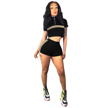 

Summer Autumn Women Two Piece Set Top and Pants Plus Size Tracksuit Sweatsuit Outfit Solid Color Active Sets Top and Shorts