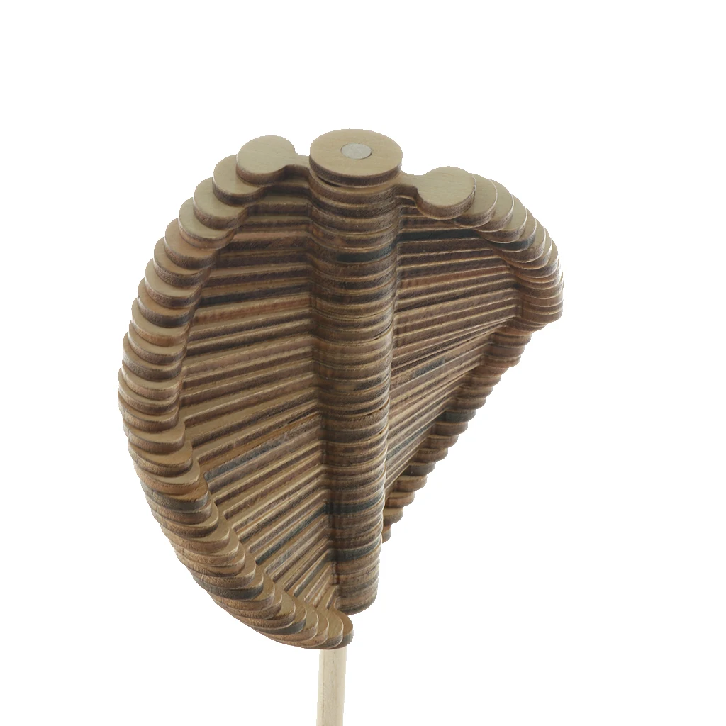 Wooden Rotating Lollipop Sensory Visual Relaxation Desk Toy Novelty & Gag Toys for Kids Adults, 24.5cm