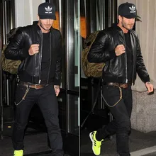 Мужские Куртки из натуральной кожи Bakham на весну и осень из натуральной овчины, приталенная модная мужская мотоциклетная кожаная куртка на молнии со стоячим воротником