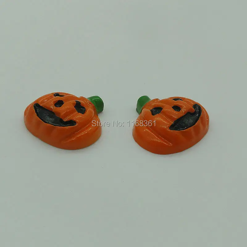 1pcs/lot resin flat back Halloween amiable pumpkin 25mm Cabochons Scrapbooking Hair Bow Center DIY Christmas decration C104-9