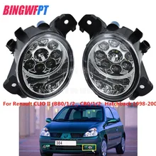 2 pçs led luzes de nevoeiro reequipamento para renault clio ii (bb0/1/2 _, cb0/1/2 _ hatchback 1998-2004 para renault grand modus 2004-2013