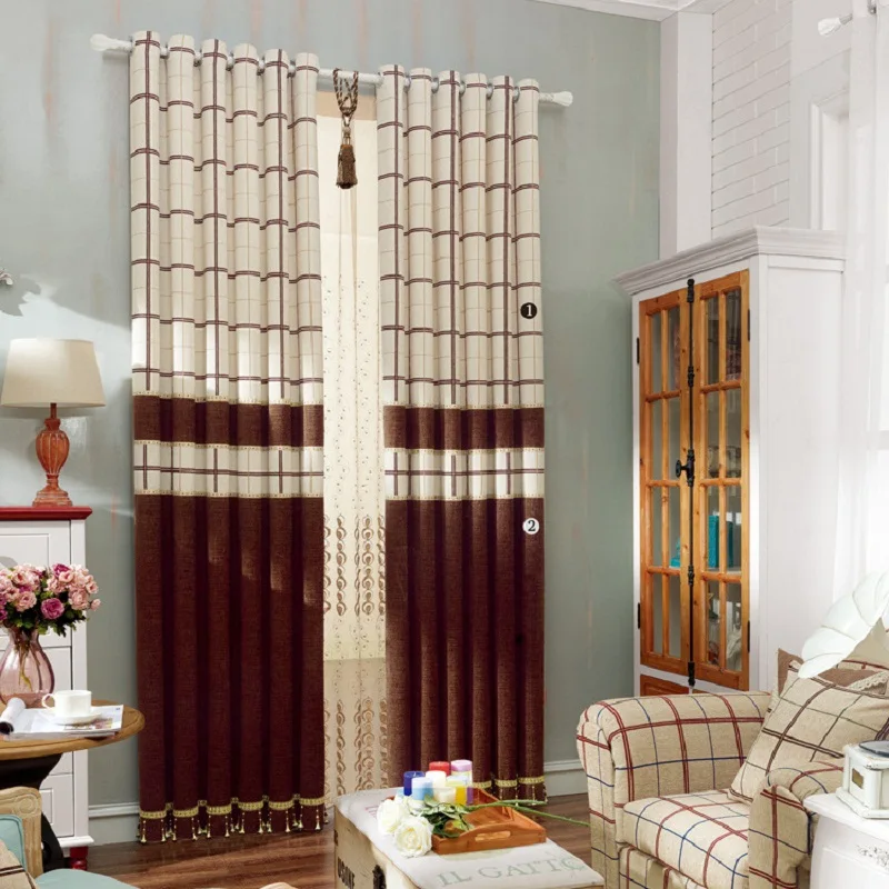 Promoción de decoración de la cortina compra ...