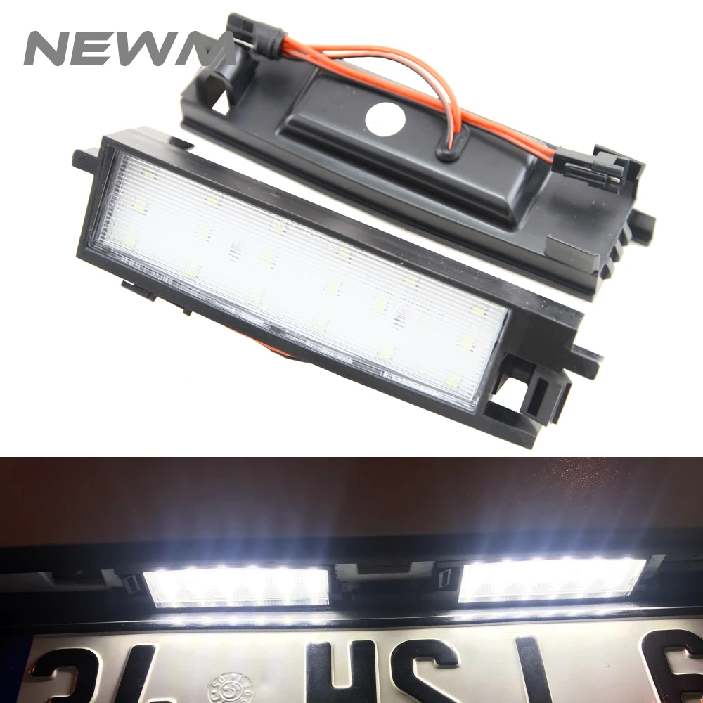 

2pcs 18SMD LED License Number Plate light No Error For Toyota Auris 2014 RAV4 XA40 2013~2015 Car accessory lamps