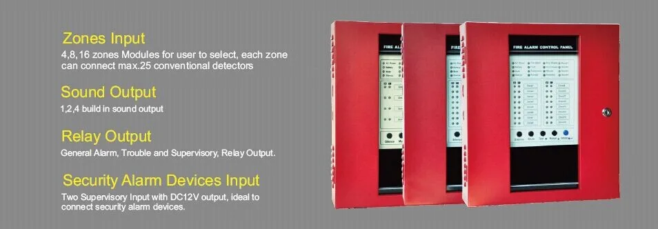Fire Alarm Panel CJ-F1016 16 Zones Conventional Fire Alarm Control Panel- 16 Zone, 4 Sound Output Fire Alarm System - Famidy.com