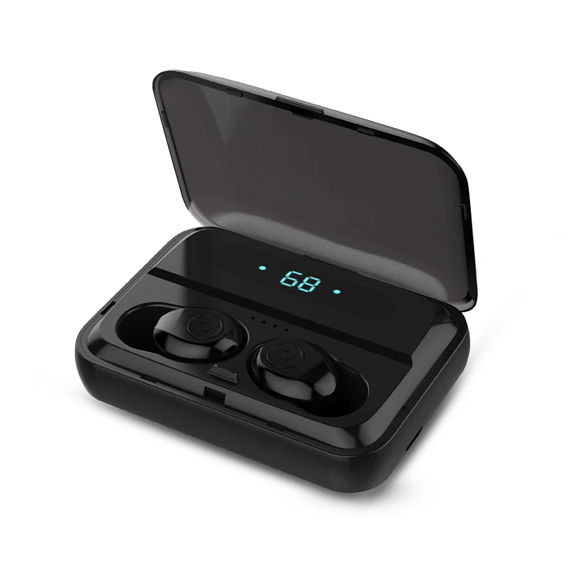 

F9 TWS Bluetooth wireless headset 5.0 Headset Power Display Touch Control Sport Stereo Wireless Headset Charging Box
