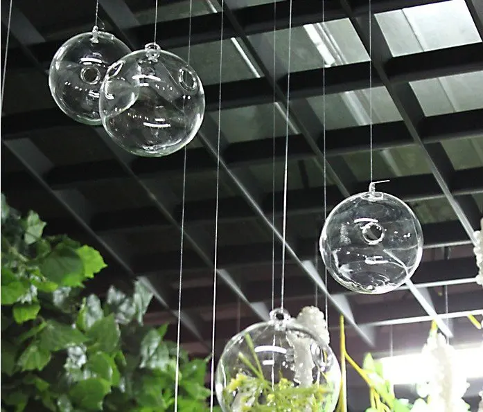 Wedding Decoration Hanging Glass Vases Ceiling Drop Ball