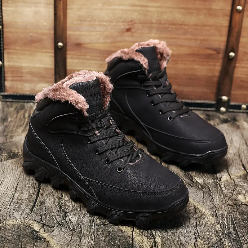 Зимняя мужская обувь непромокаемая походная обувь уличные тактические ботинки Нескользящие кроссовки мужская обувь для пешего туризма теплые походные ботинки