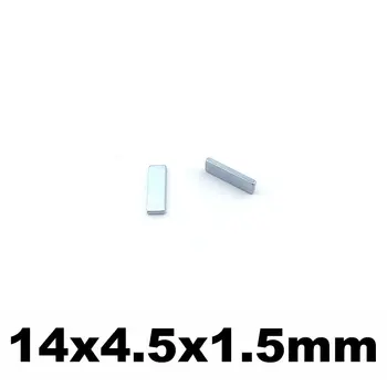 

NdFeB Magnet Block cubes 14x4.5x1.5mm Neodymium Magnets Powerful Mini Small Permanent Magnetics for Medical Instruments 100pcs