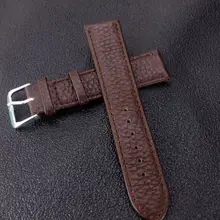 Качественный черный, коричневый, мягкий ремешок с зернистой текстурой личи, ремешок для часов 12 мм, 16 мм, 18 мм, 20 мм, 22 мм, кожаный ремешок для часов, аксессуары для часов