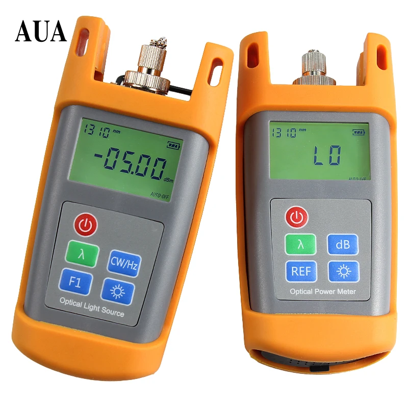 

FTTH Optical Multimeter AUA-7010 Optical Power Meter + AUA1315 1310/1550nm Optical Light Source Laser Source