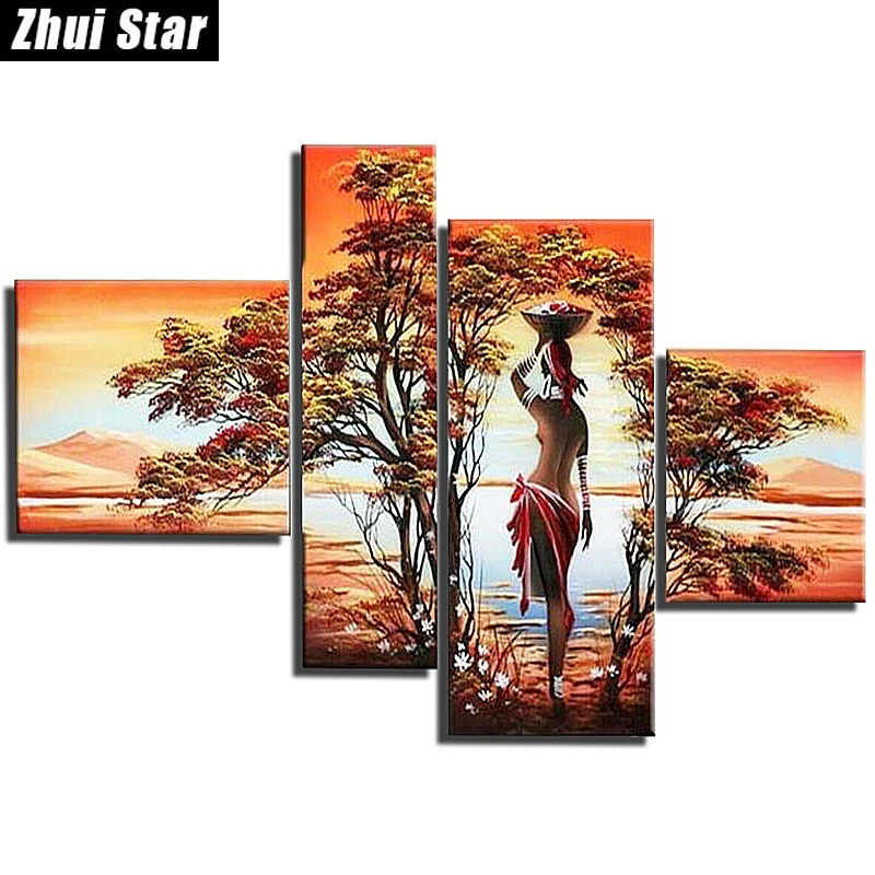 Hot 5D DIY Diamond Painting Fantasy Embroidery Full Square Diamond Cross Stitch Rhinestone Mosaic Painting Home
