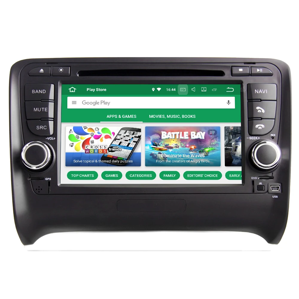 Discount RoverOne Android 8.0 Car Multimedia System For Audi TT TTS MK2 Radio Stereo DVD GPS Navigation Media Music Player PhoneLink 1